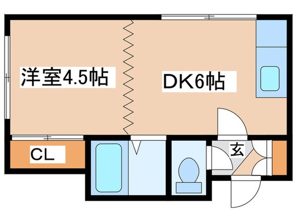 ヒュース美園Aの物件間取画像